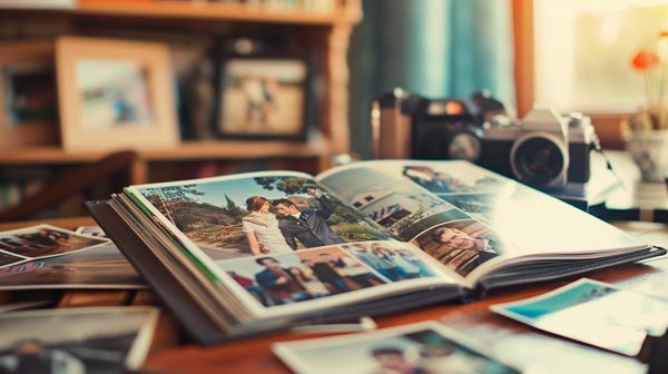 Organiser un livre photo - album photo de manière créative